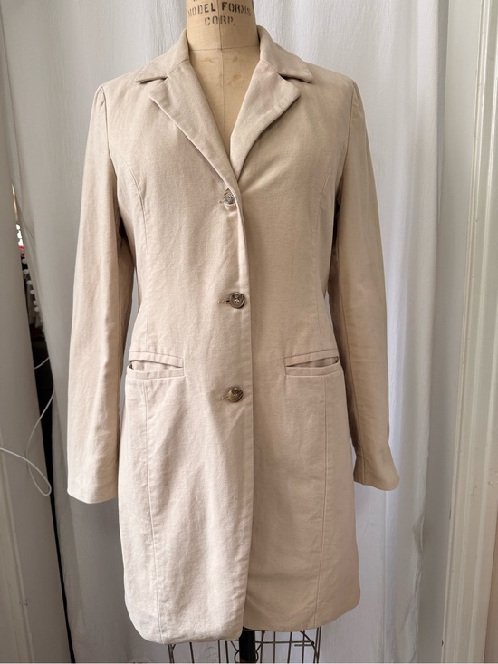 United Colors Of Benetton Jackets & Blazers - Vintage United Colors of Benetton, Cotton Moleskin Topcoat Jacket, sz XS